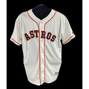 Jose Altuve #27 Houston Astros Majestic Cool Base Jersey White Size Youth XL